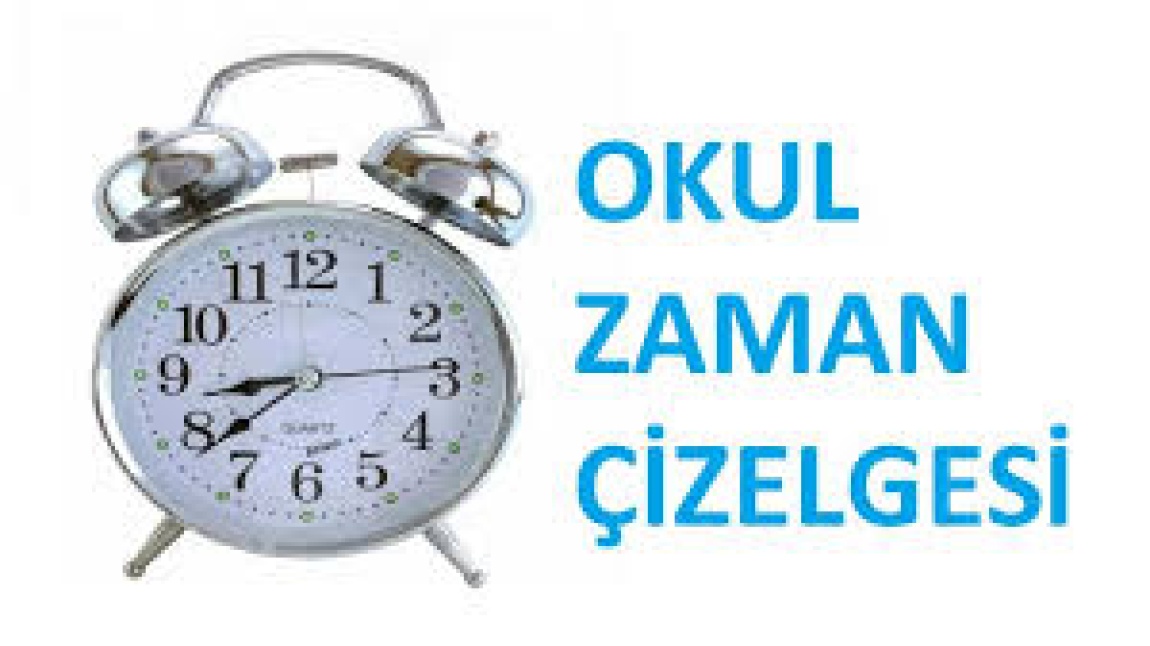 OKUL ZAMAN ÇİZELGESİ